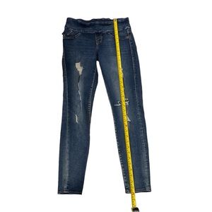 Rock & Republic Jeans Skinny Leg Distressed Frayed‎ Holes Stretch Denim Womens 4